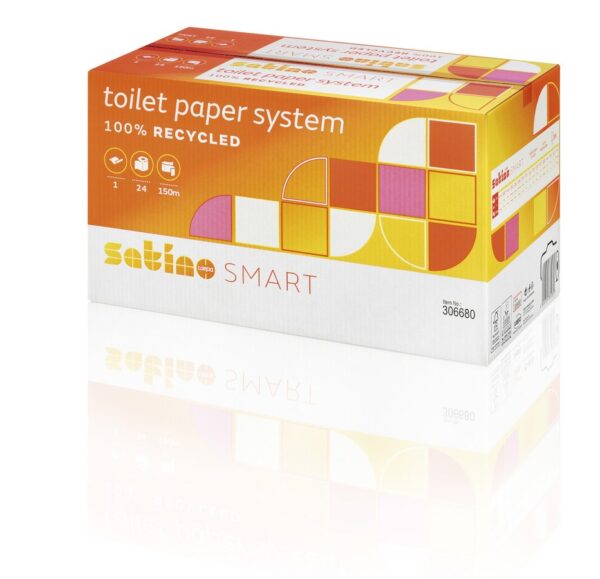 Toiletpapier Systeemrollen 1-laags